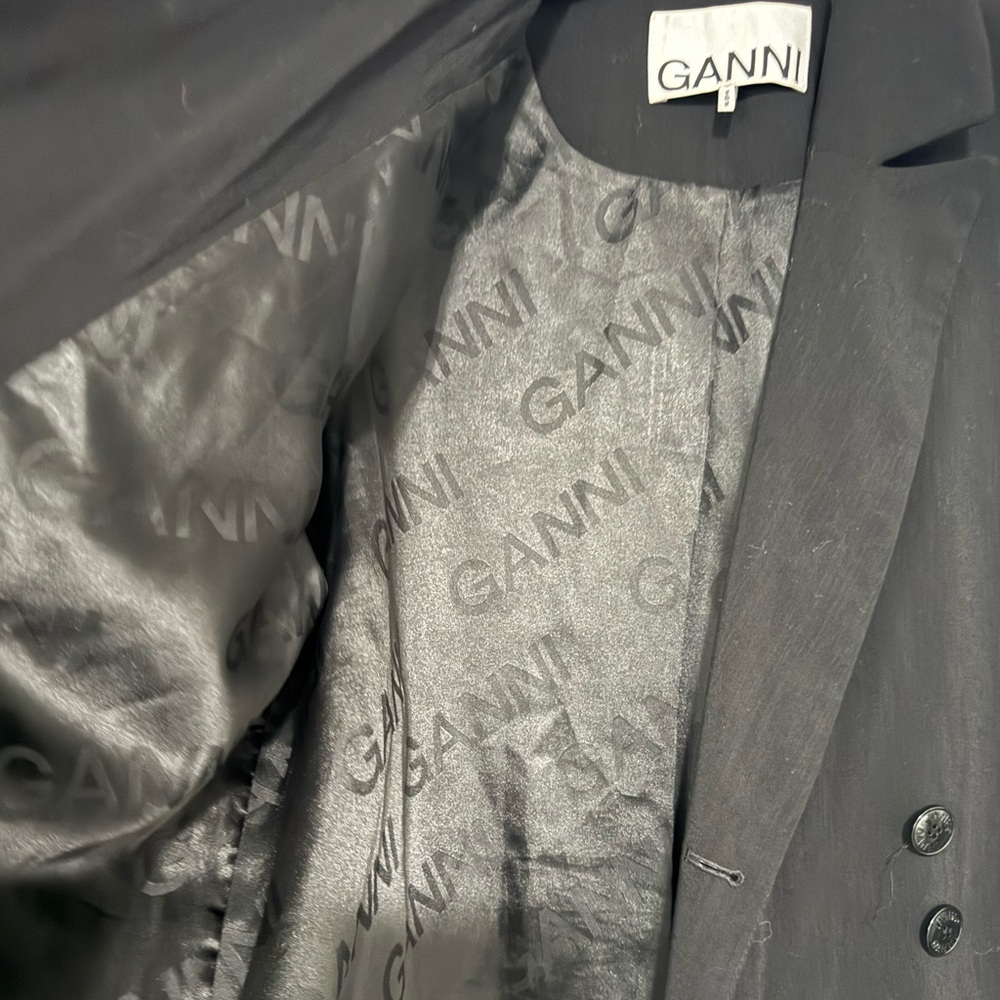 Ganni Elegant Black Blazer - Picture 6 of 8
